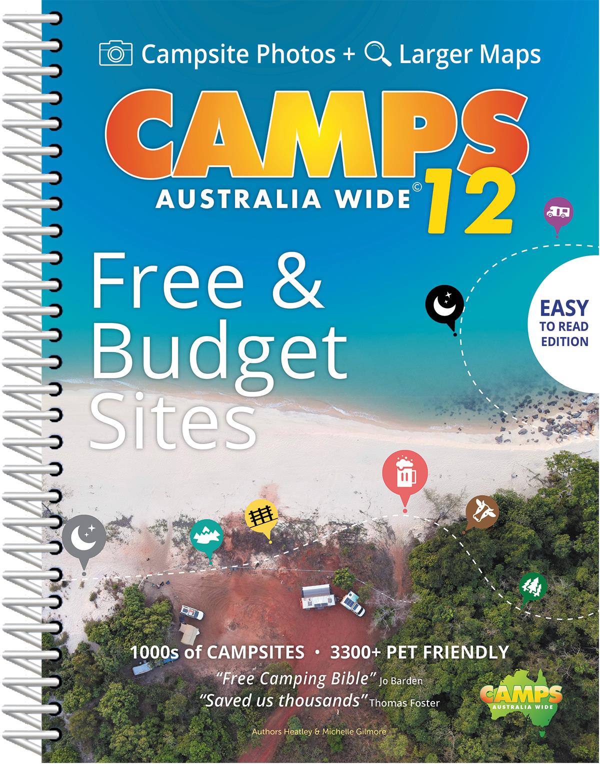 Camps 12 Australia Wide: Easy Read with Campsite Photos