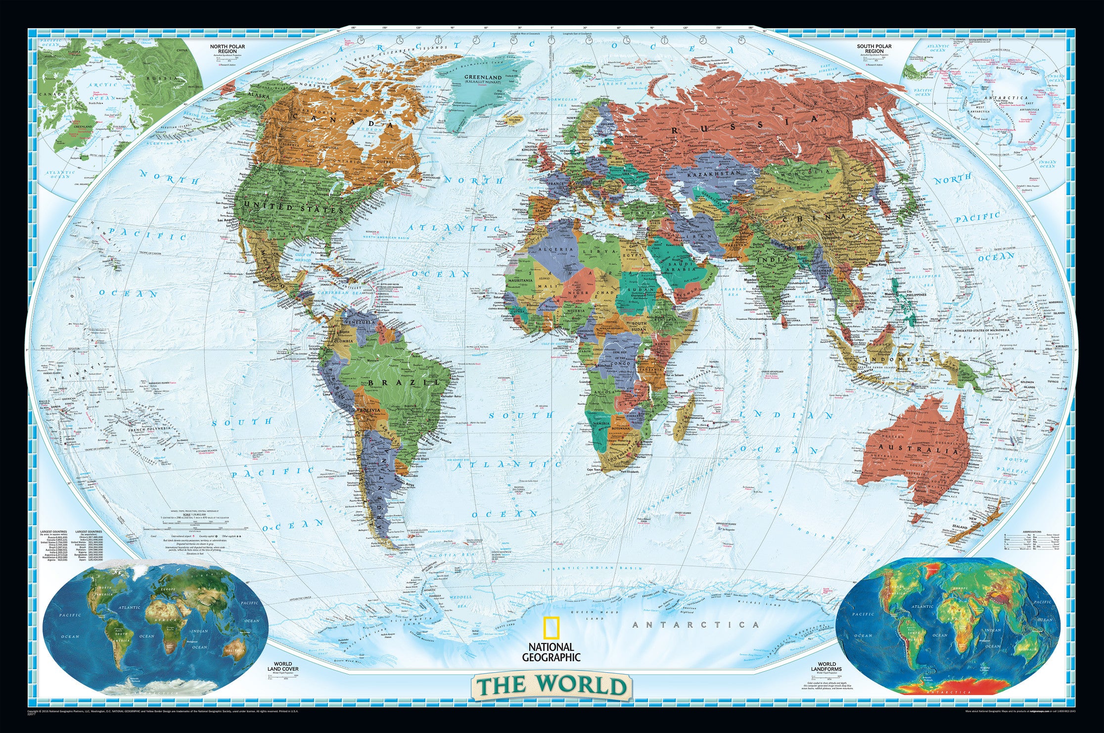 World Decorator Wall Map by National Geographic (2009)