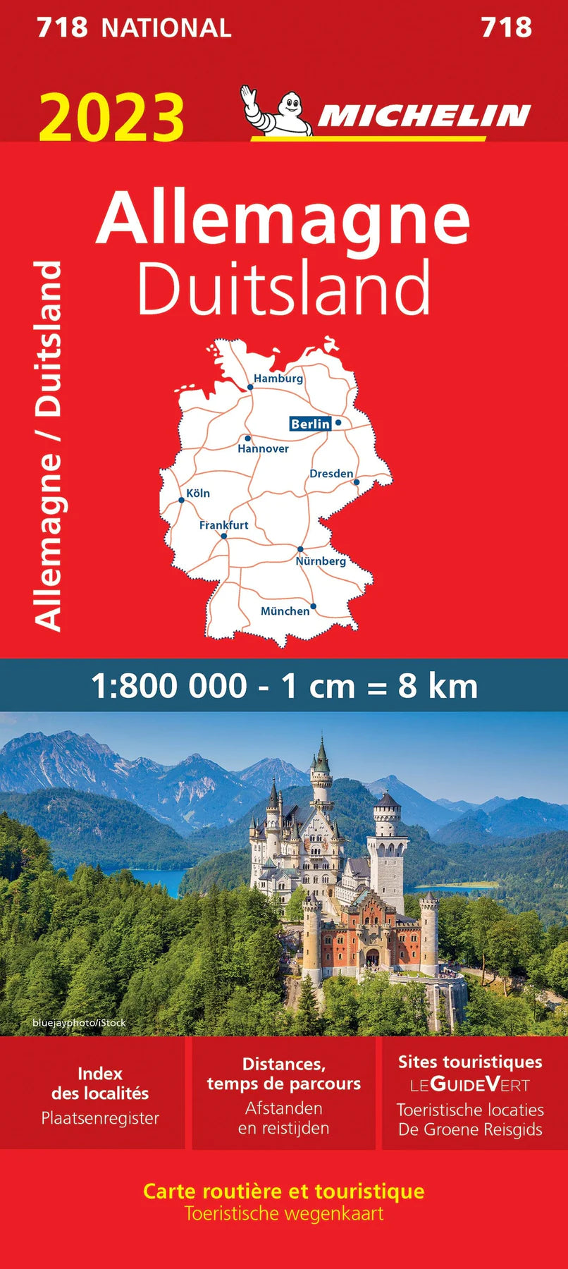 Germany Road Map 718 by Michelin (2023)