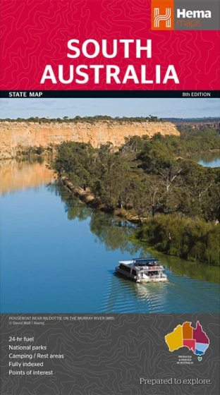 South Australia State Road Map (8th Edition) by Hema Maps