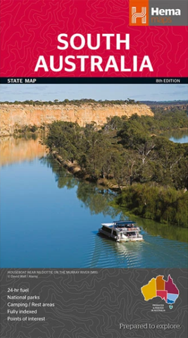 South Australia State Road Map (8th Edition) by Hema Maps