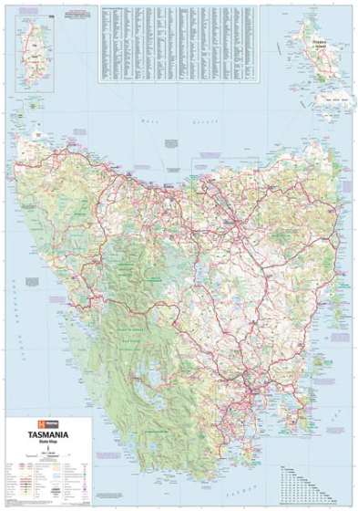 Tasmania Wall Map by Hema Maps